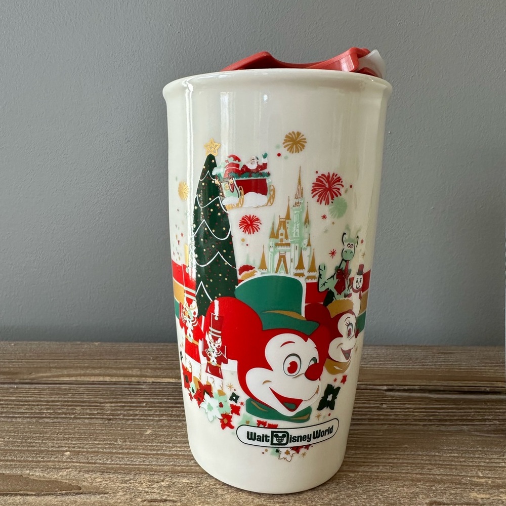Disney Starbucks Holiday Mug - White and Red
